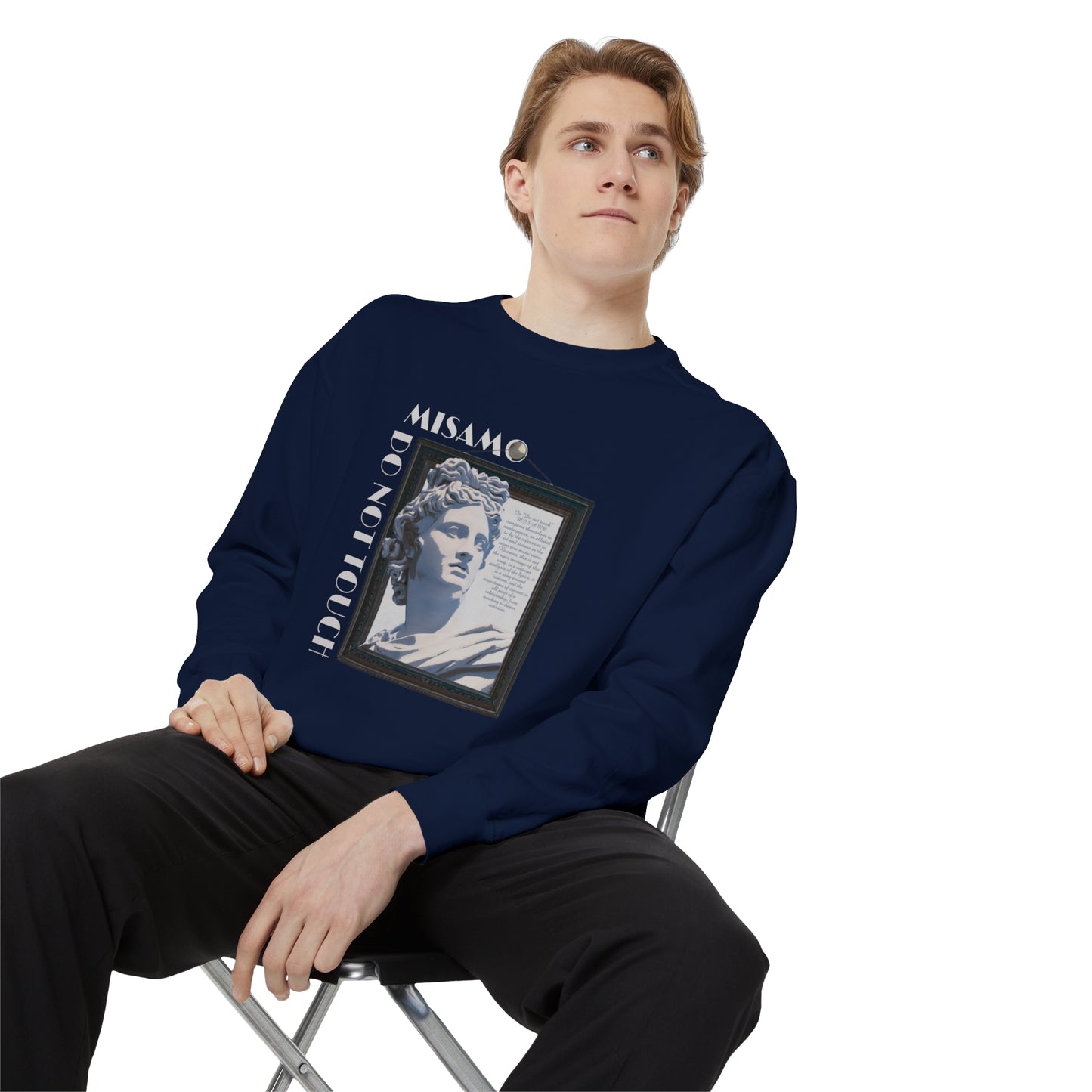 "Do Not Touch" Unisex Garment-Dyed Sweatshirt