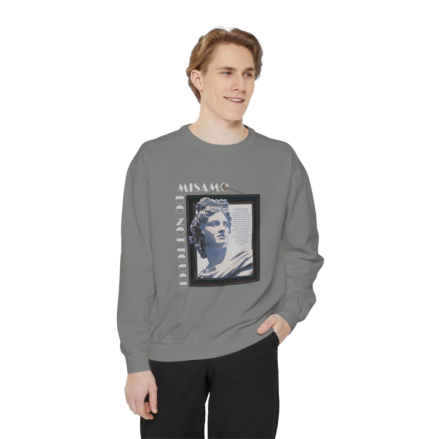 "Do Not Touch" Unisex Garment-Dyed Sweatshirt