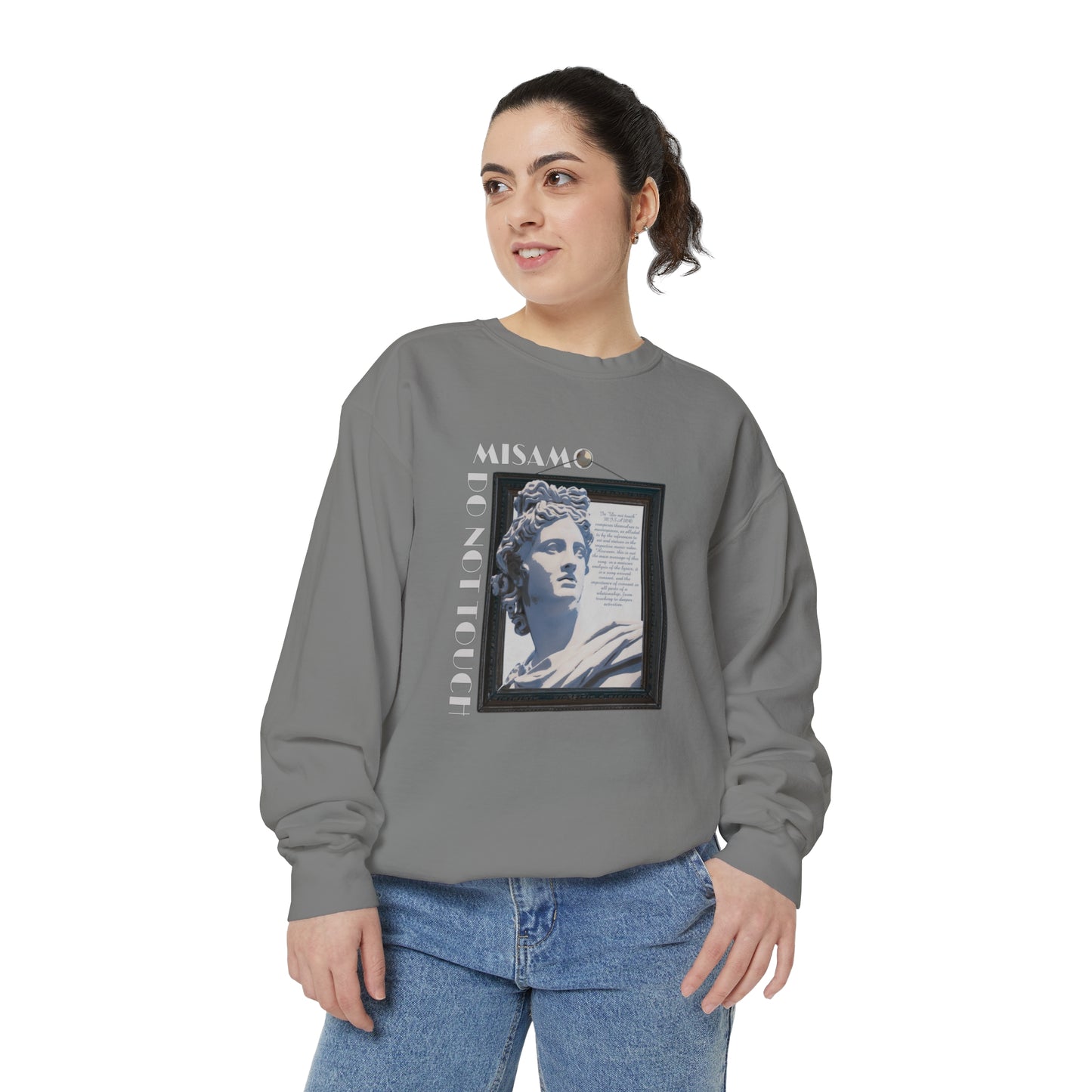 "Do Not Touch" Unisex Garment-Dyed Sweatshirt