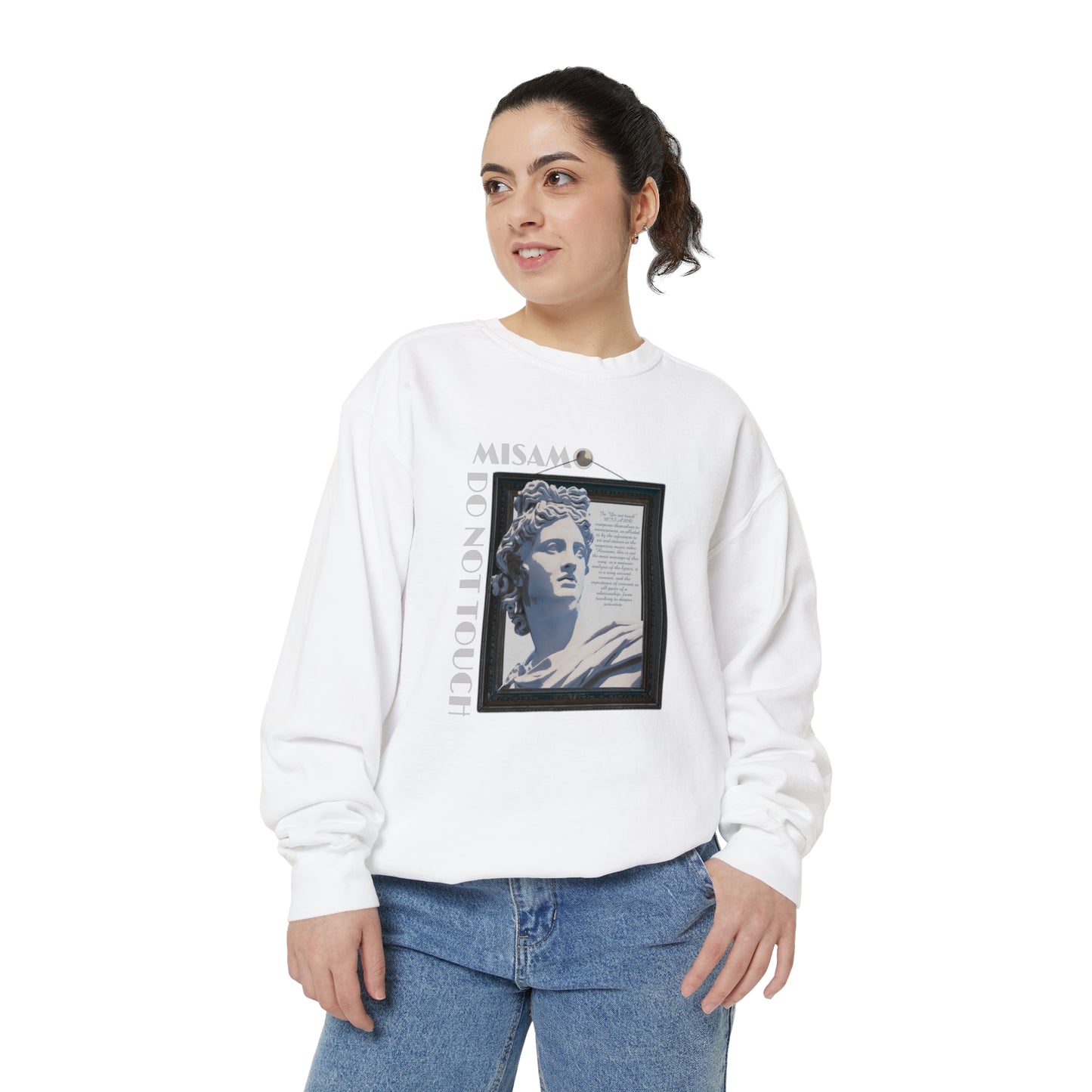 "Do Not Touch" Unisex Garment-Dyed Sweatshirt