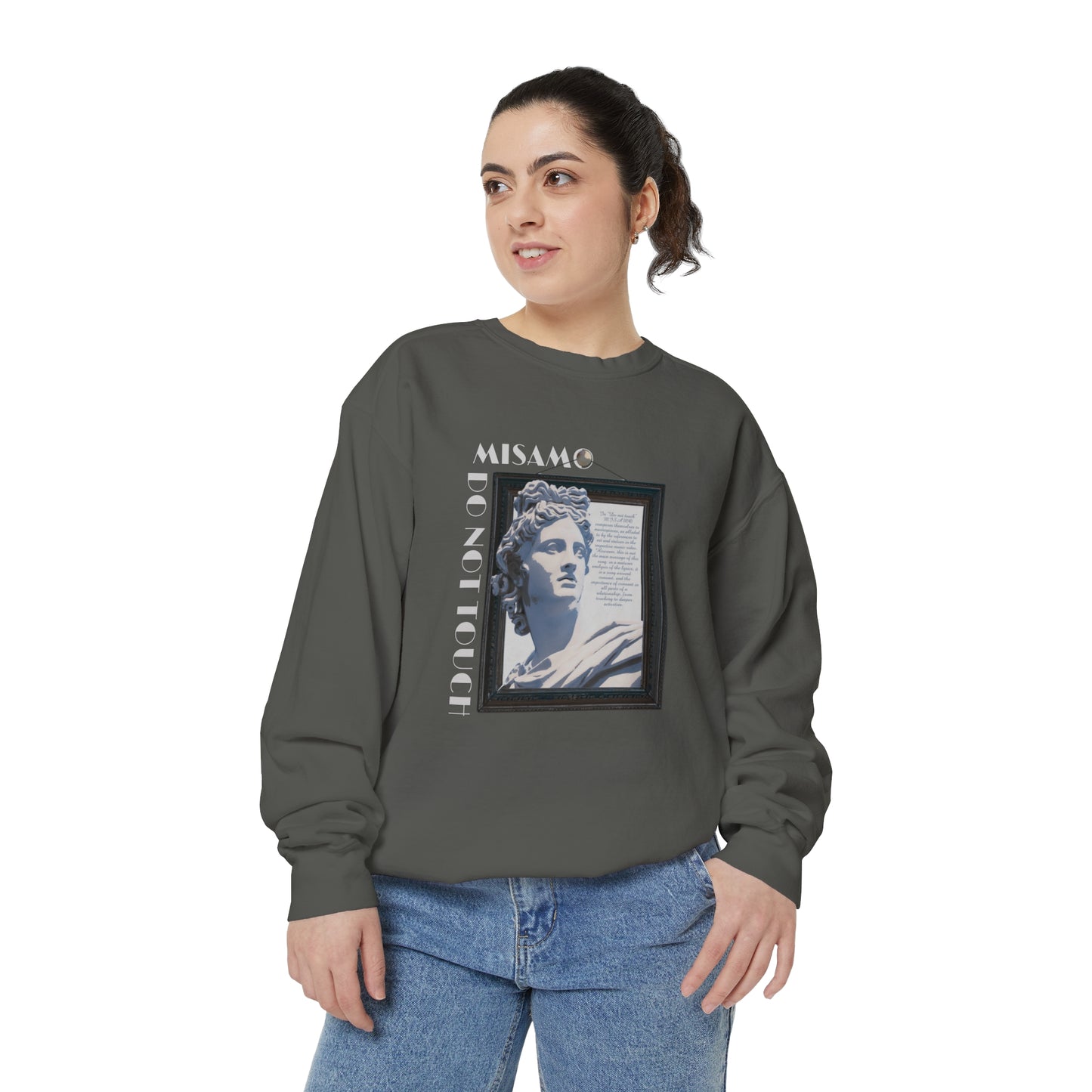 "Do Not Touch" Unisex Garment-Dyed Sweatshirt