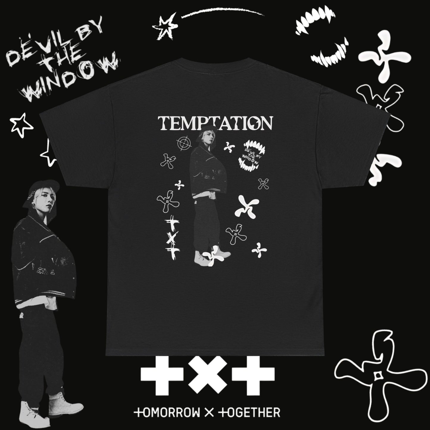 "Taehyun x Temptation" Unisex Heavy Cotton Tee