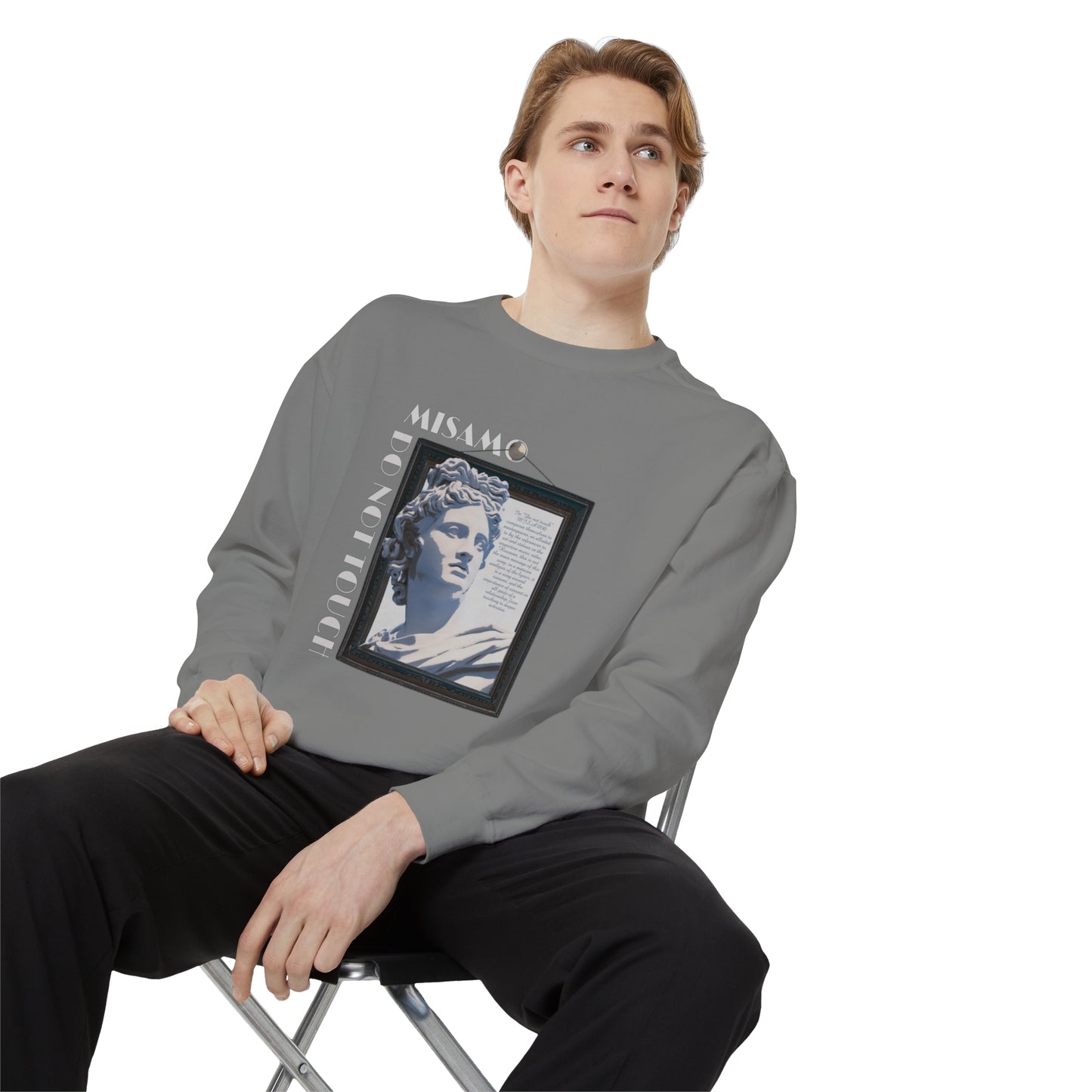 "Do Not Touch" Unisex Garment-Dyed Sweatshirt