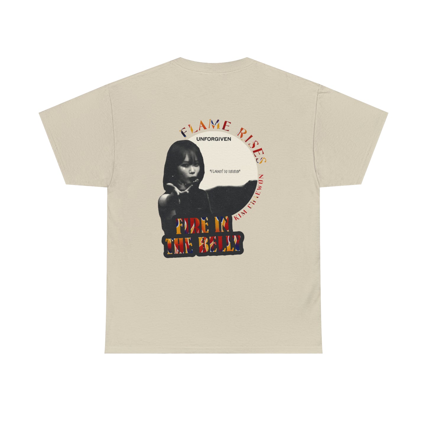 "Flame Rises x Chaewon" Unisex Heavy Cotton Tee