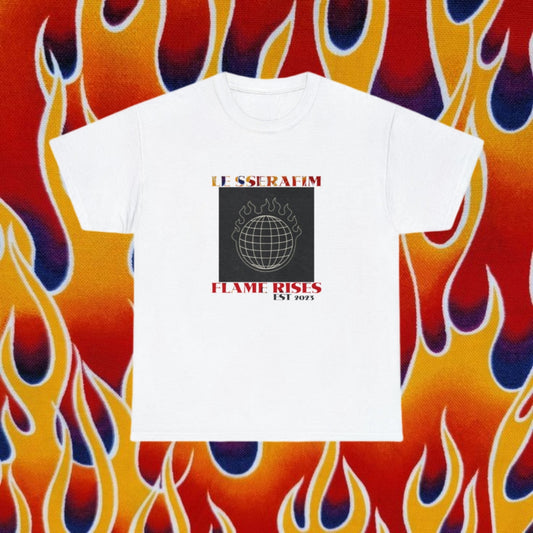 "Flame Rises x Chaewon" Unisex Heavy Cotton Tee