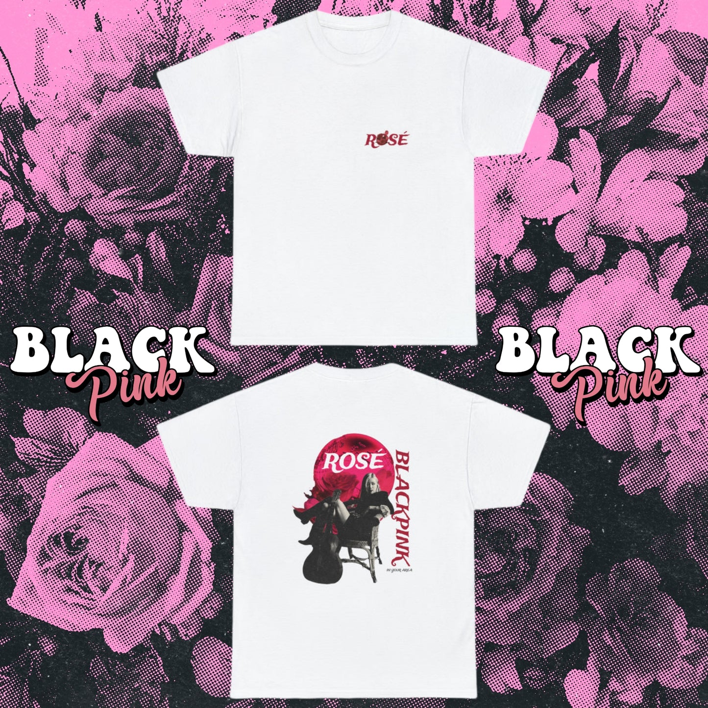 "BlackPink Rosé" Unisex Heavy Cotton Tee